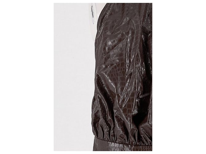 Autre Marque Top marrón sin mangas con espalda descubierta Castaño - vista 3