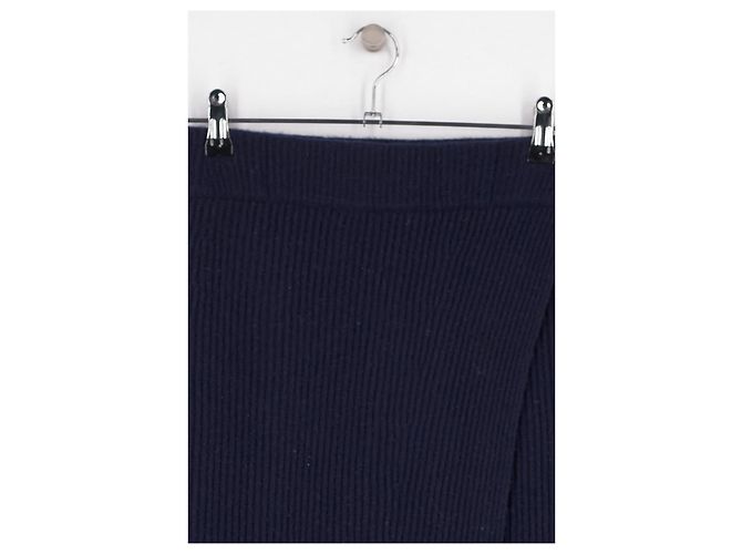 Eric Bompard Falda de cachemira azul marino - vista 2