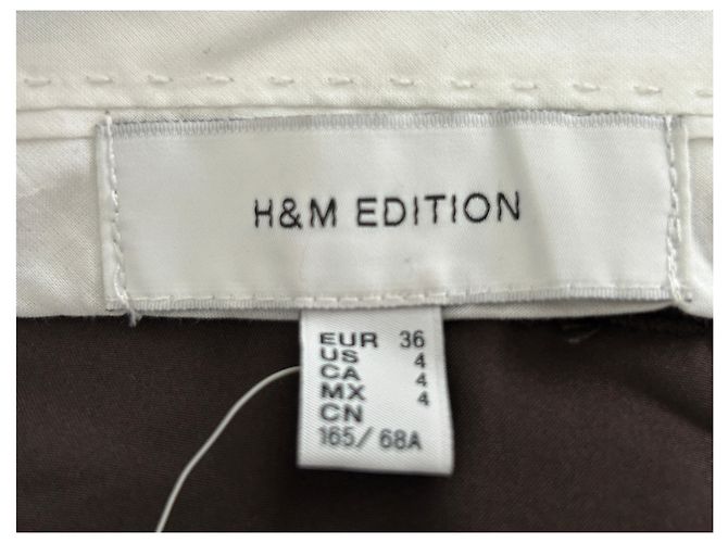 Pantaloni marroni Isabel Marant Pour H&M Taglia 36 Marrone - vista 3
