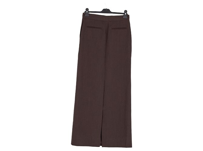 Autre Marque Falda de lana marrón FFORME Castaño - vista 4