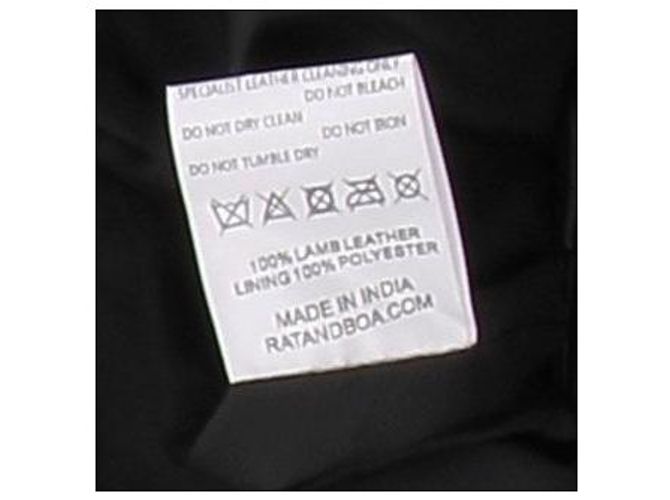 Rat & Boa Schwarze Lederhose - Ansicht 4