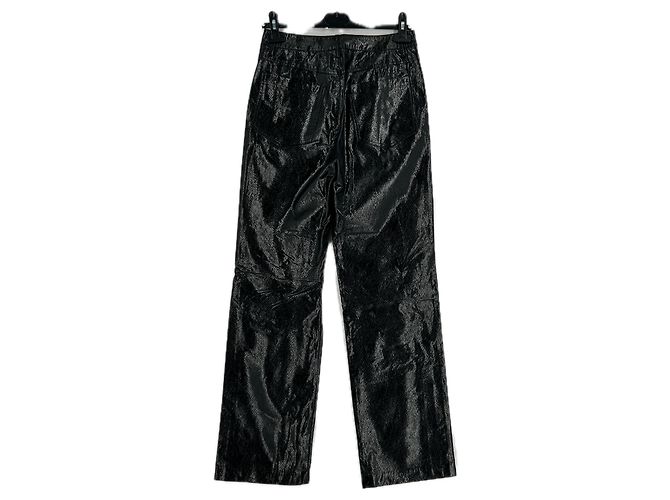 Rotate Pantalones negros efecto cuero - vista 2