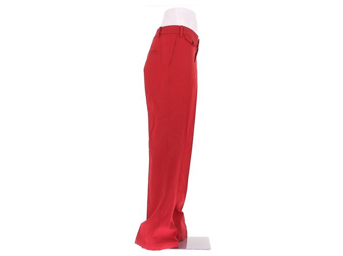 Zadig & Voltaire Red Wool Pants Size 40 - view 3