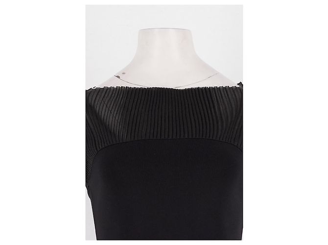 Dagmar Schwarzes langes Viscose Kleid - Ansicht 2