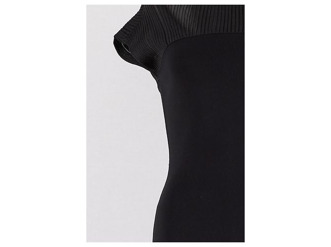 Dagmar Schwarzes langes Viscose Kleid - Ansicht 3