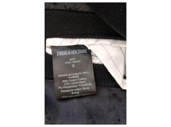 Chaqueta de algodón negra Zadig & Voltaire Negro - vista 8