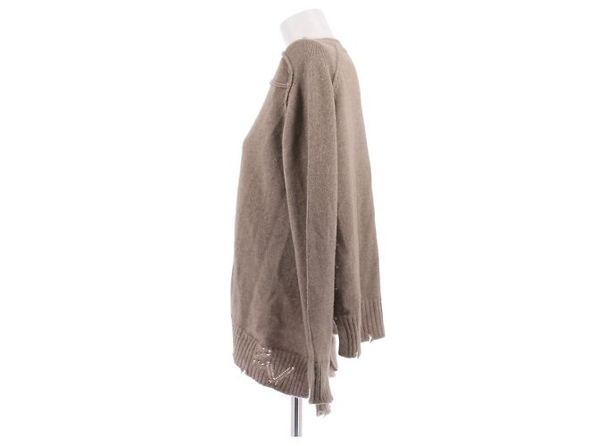 Zadig & Voltaire Hellbrauner Kaschmirpullover - Ansicht 4