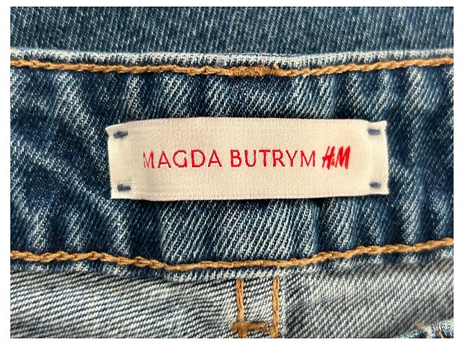 Vaqueros Magda Butrym H&M x Magda Butrym Azules de algodón - vista 3