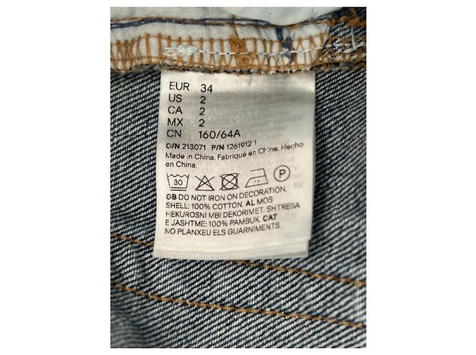 Vaqueros Magda Butrym H&M x Magda Butrym Azules de algodón - vista 4