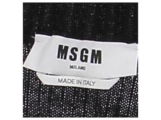 Msgm Schwarzer Wollpullover mit Reißverschluss - Ansicht 7