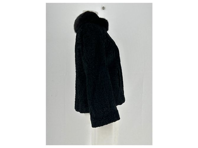 Autre Marque Schwarze Pelzjacke - Ansicht 4
