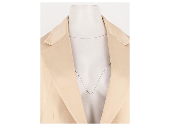Autre Marque Blazer de lino beige THE FRANKIE SHOP - vista 2