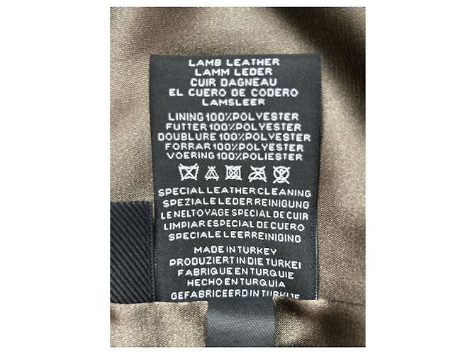 Giorgio Armani Khaki Lederhose - Ansicht 5
