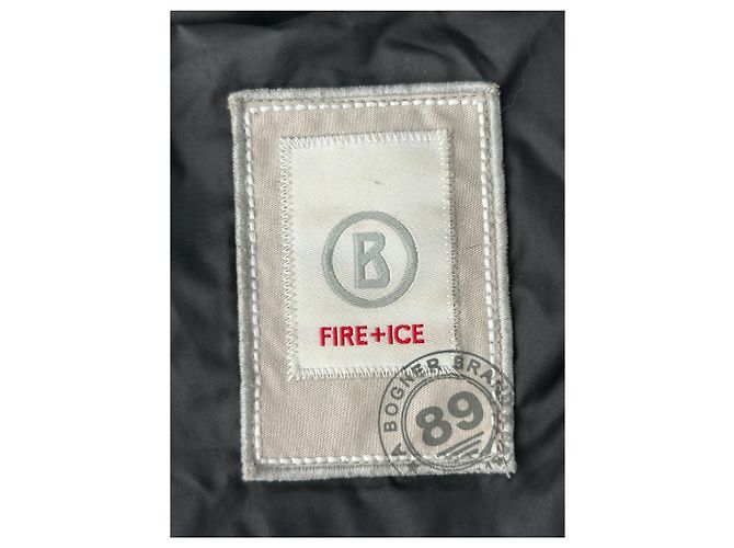 Autre Marque Plumífero con cuello de piel Negro - vista 5