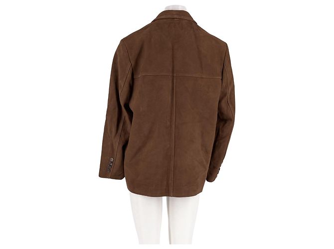Autre Marque Braune Wildlederjacke - Ansicht 6