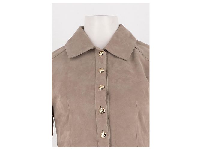 Autre Marque Camisa recta de ante beige BY MALINA - vista 2