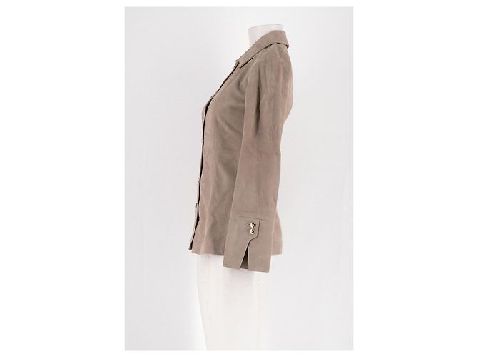 Autre Marque Camisa recta de ante beige BY MALINA - vista 5