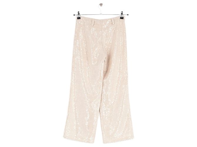Autre Marque LAGANINI Hose in Beige gerade geschnitten - Ansicht 4