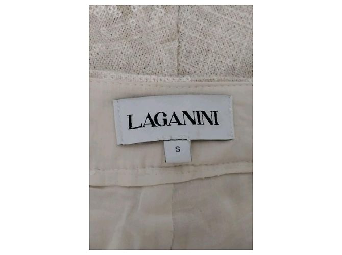 Autre Marque LAGANINI Hose in Beige gerade geschnitten - Ansicht 5