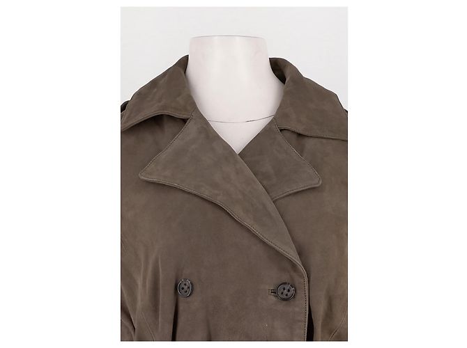 Abrigo de cuero marrón Mint Velvet Castaño - vista 2