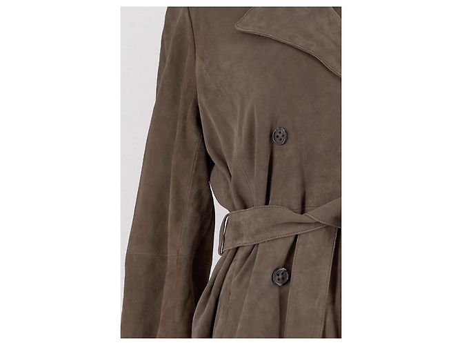Abrigo de cuero marrón Mint Velvet Castaño - vista 3
