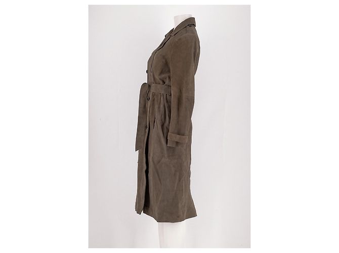Abrigo de cuero marrón Mint Velvet Castaño - vista 5