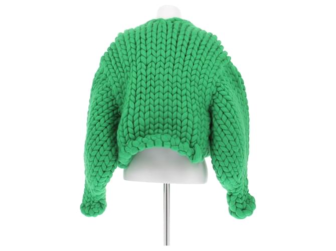 Autre Marque Grüner Grobstrick-Cardigan - Ansicht 2