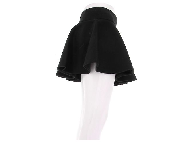 Autre Marque Minifalda negra de lana WARDROBE NYC Negro - vista 3