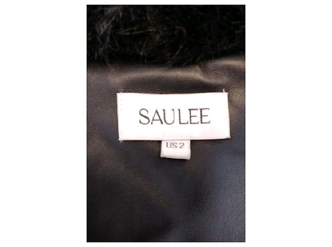 Autre Marque Abrigo largo negro SAULEE - vista 7