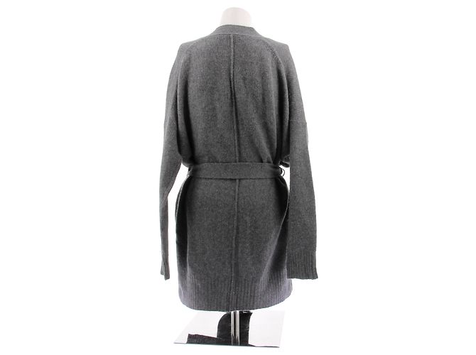 360 Cashmere Cárdigan oversize gris de cachemira - vista 2