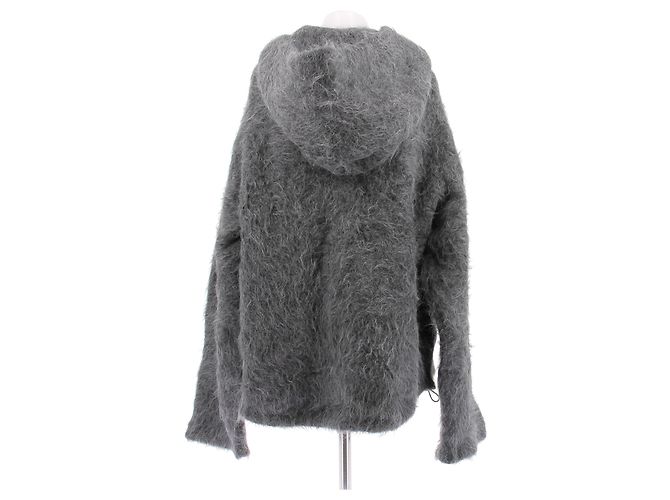 de Grisogono Sudadera con capucha de lana gris - vista 2