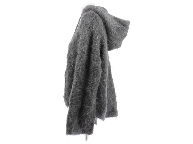 de Grisogono Sudadera con capucha de lana gris - vista 4