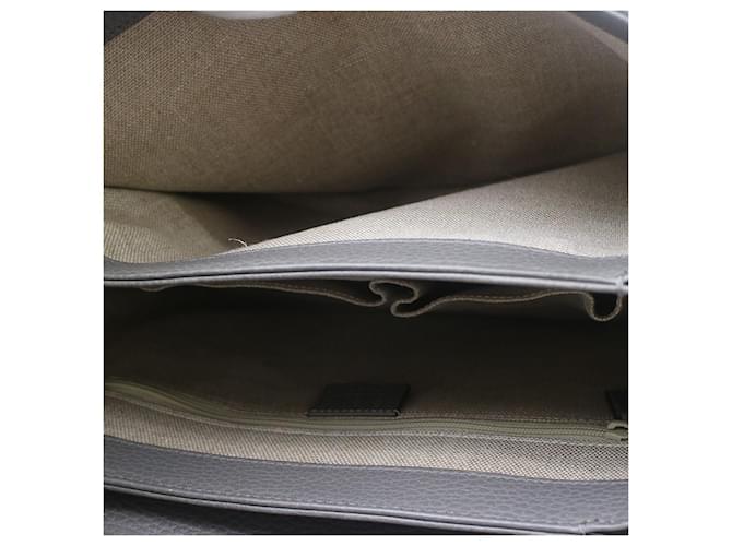 Gucci Interlocking Top Handle Leather Medium Marrone - vista 3
