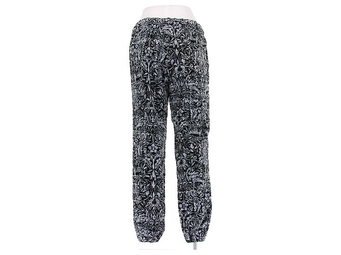 Chanel Pantalones de esponja estampados Gris - vista 2