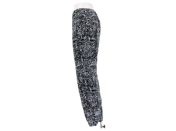 Chanel Pantalones de esponja estampados Gris - vista 4