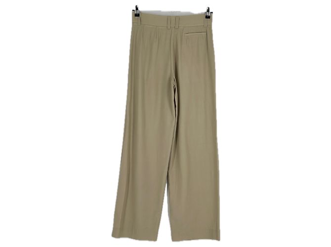 Autre Marque Pantalones Gelso plisados de sarga Beige - vista 2