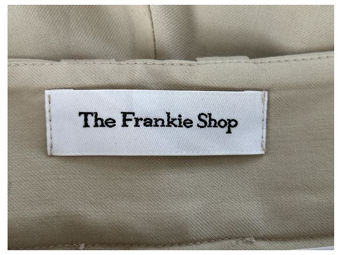 Autre Marque Pantalones Gelso plisados de sarga Beige - vista 3