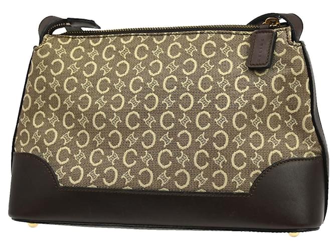 Edge Céline Celine Macadam Canvas Medium Marrone - vista 2