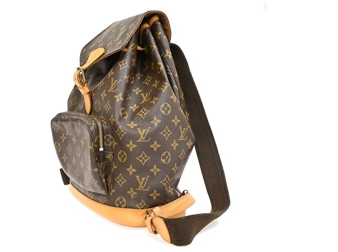 Louis Vuitton Montsouris Monogram GM Marrone - vista 3