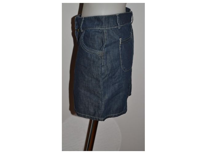 Minifalda de denim Chloé Azul - vista 3