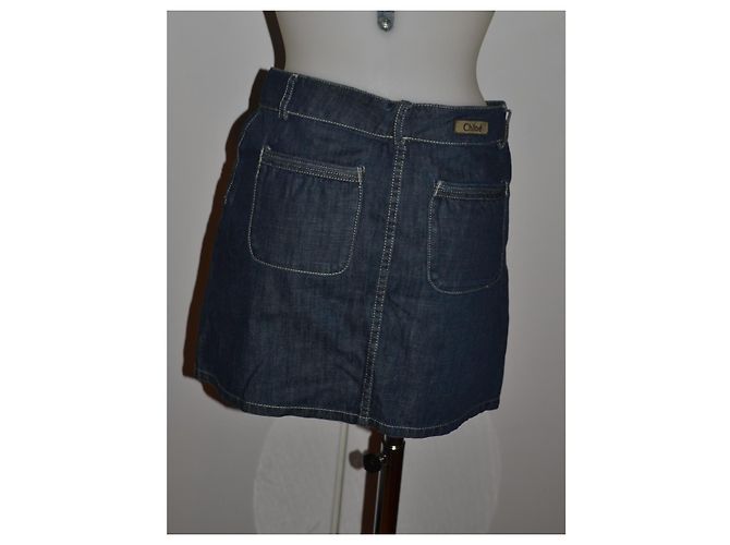 Minifalda de denim Chloé Azul - vista 4