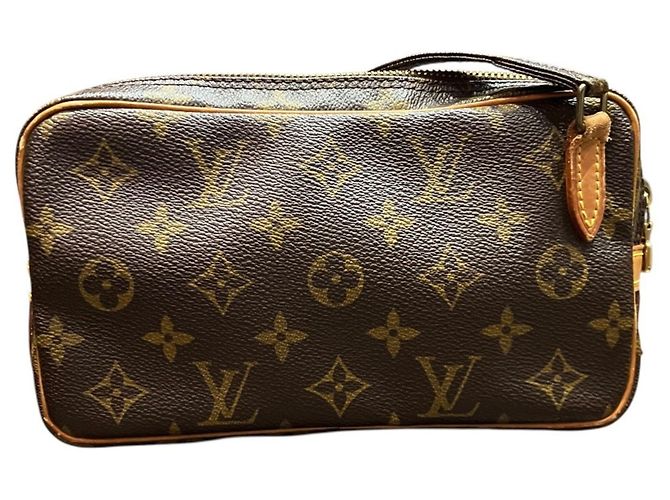 Borsa a tracolla Louis Vuitton Marly Bandoulière Marrone Monogramma - vista 2