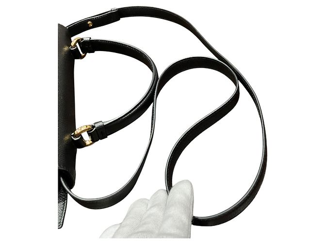 Borsa a tracolla Salvatore Ferragamo Vara Ribbon in pelle nera Nero - vista 9