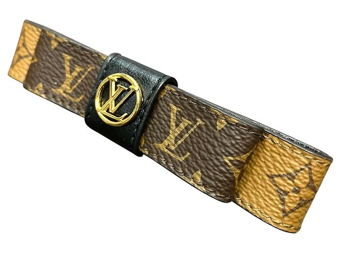 Fermi capelli My LV Bow Monogram Reverse Louis Vuitton Monogramma - vista 6