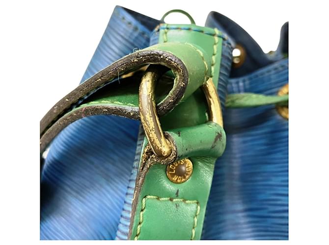 Borsa a tracolla Louis Vuitton Noe Blu Verde - vista 8