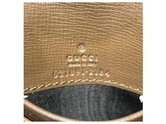 Cartera Gucci Horsebit bi-fold Castaño Beige - vista 4