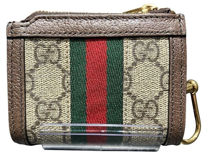 Monedero Gucci Ophidia GG Supreme Castaño Beige - vista 2