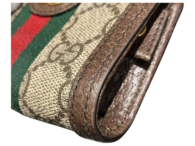 Monedero Gucci Ophidia GG Supreme Castaño Beige - vista 7