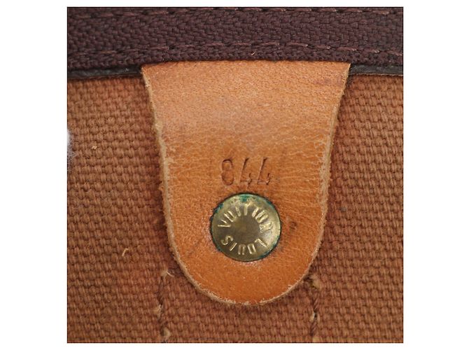 Louis Vuitton Monogram Keepall 55 Tote Marrone - vista 12
