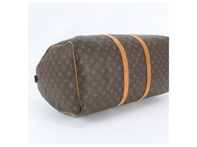 Louis Vuitton Monogram Keepall 55 Tote Marrone - vista 5